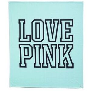 Victoria’s Secret Love Pink Blue Stadium Blanket | NWT